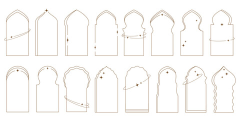 Aesthetic frames for ramadan islamic templates