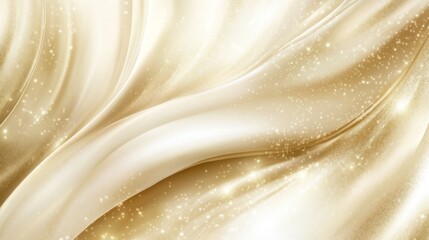 Golden Fabric with Shimmering Texture