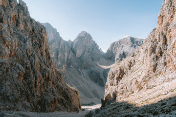 Mountainrange in Italy molignon pass