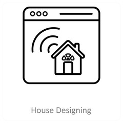 House Designing And Architecture Icon Concept