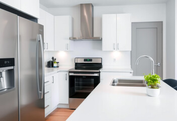 Minimalist Elegance A Modern Kitchen in Monochrome