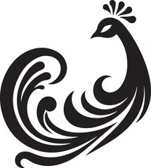 Peacock feather illustration