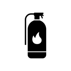 Fire extinguisher flat illustration.