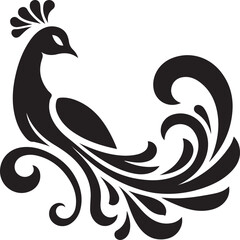 Fototapeta premium Peacock feather illustration