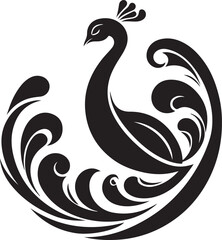 Fototapeta premium Peacock feather illustration