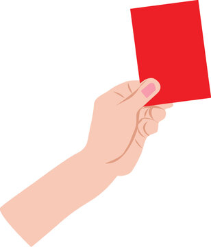 recommend clip art:  Tarjeta roja, ilustración minimalista o clipart aislado sobre fondo blanco.
