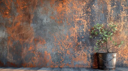Rusty appearance on concrete wallpaper and backdrop