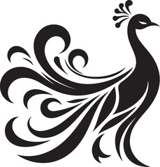 Obraz premium Peacock feather illustration