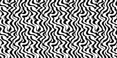 Fototapeta premium wavy pattern with a sleek, technical design. seamless background pattern