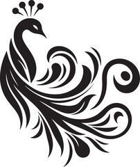 Fototapeta premium Peacock feather illustration