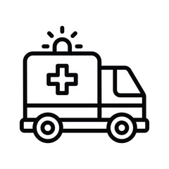 An amazing vector design of ambulance, medical emergency vehicle