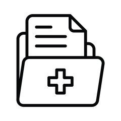 Have a look at this amazing icon of medical data, vector of patient medical record
