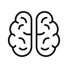 A unique design of human brain, editable vector icon