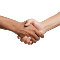Shaking Hands Isolated on a Transparent Background