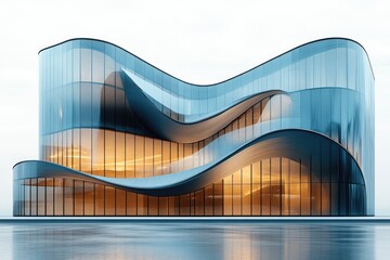 Modern Architecture Building PNG on Transparent Background - Sleek Design and Contemporary Style
