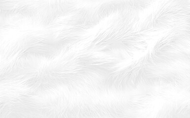 Obraz premium white fur texture