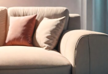 close up of the sofa, one side of the sofa, clear close up of sofa