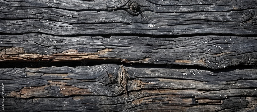 Poster old weathered wooden planks with visible cracks perfect for backgrounds with copy space image