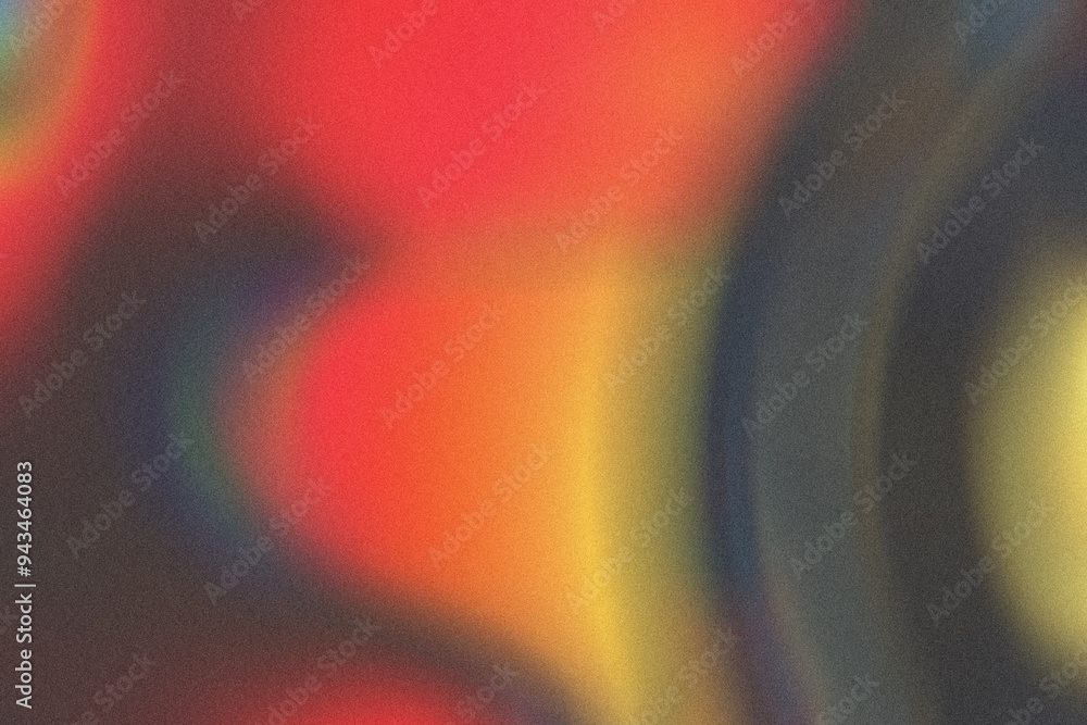Aufkleber abstract blurred grainy gradient background texture. colorful digital grain dust soft noise effect p
