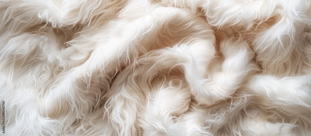 Aufkleber high quality photo of wool products showcasing a soft cashmere texture on a textile background with 
