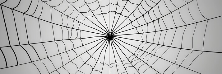 Obraz premium Intricate spiderweb close up