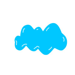 cloud computing concept blue cheerful