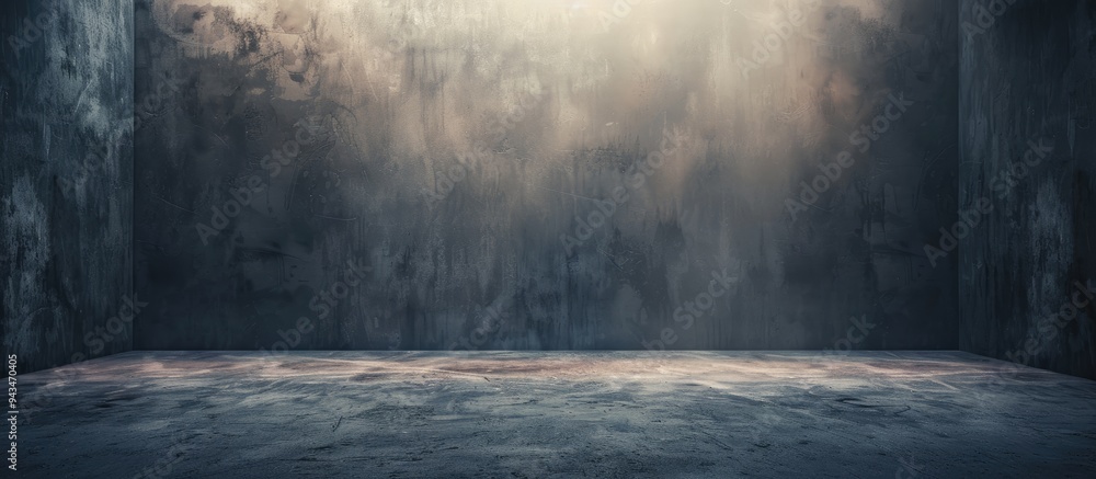 Aufkleber studio with professional lighting equipment set against a dark backdrop ideal for showcasing copy sp