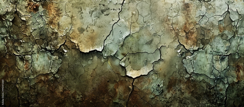 Aufkleber wall with cracks creating a magical texture ideal for copy space images