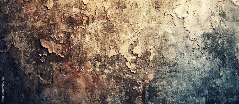 Poster vintage colored grungy cement texture wall background with ample copy space image included