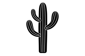 cactus saguaro vector illustration on a white background