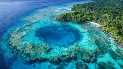 Obraz premium A breathtaking view of the protected marine area in Costa Posta, highlighting its colorful coral reefs and rich marine life.
