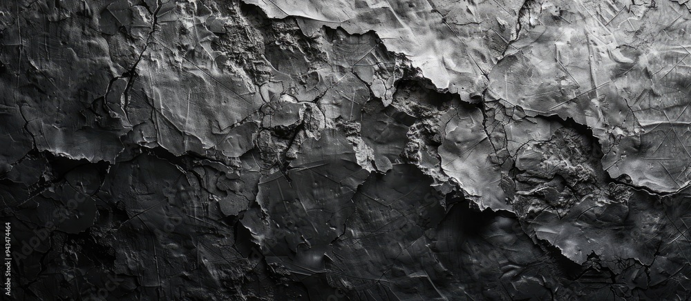 Poster monochrome abstract background with a grungy rough texture in shades of gray and black suitable for 