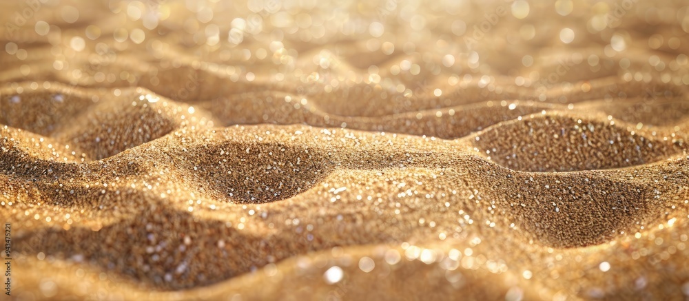 Aufkleber detailed macro photo of beach sand for background with copy space image