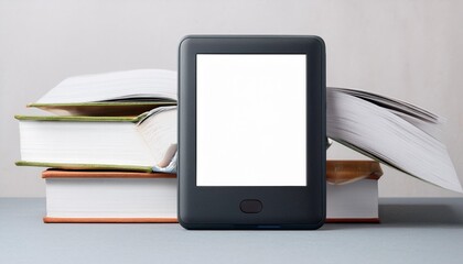 e book reader and book mockup