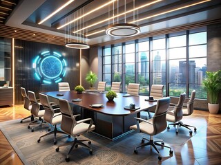 Innovative meeting space design technological