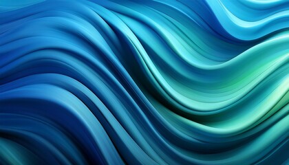 Fototapeta premium abstract blue background with waves blue green abstract background or texture