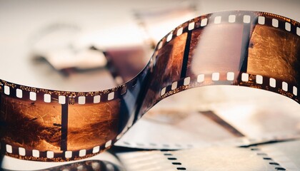 old grunge toned filmstrip