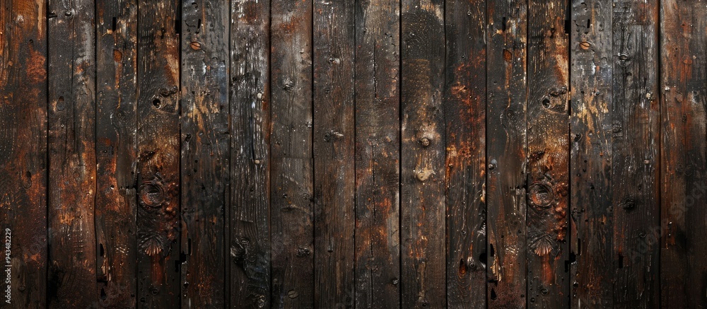 Poster Background material with a pine wood grain texture suitable for placement of copy space image