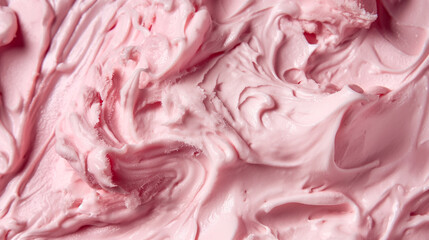 Naklejka premium Pink Frozen Yogurt Texture. Generative AI