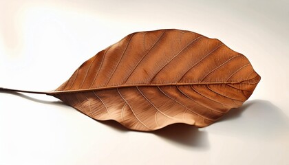 close up dry brown leaf of bastard teak butea monosperma
