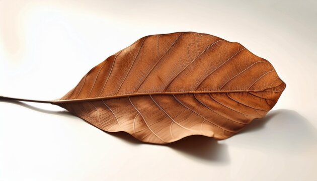 close up dry brown leaf of bastard teak butea monosperma