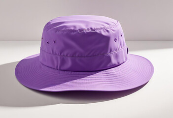 a photo of purple colored hat for men made with generative AI