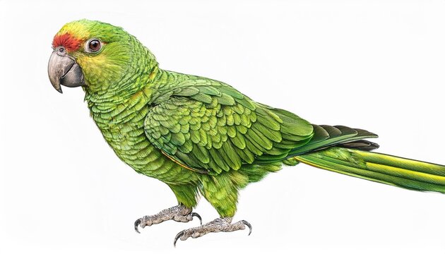 senegal parrot poicephalus senegalus from west africa sketch markers freehand drawing