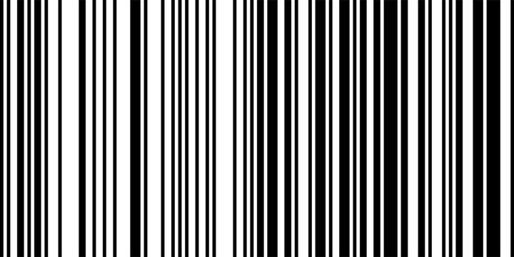 Seamless bg with irregular stripes like barcode sign. Pixel binary code background. Vertical thin and thick lines for scanner