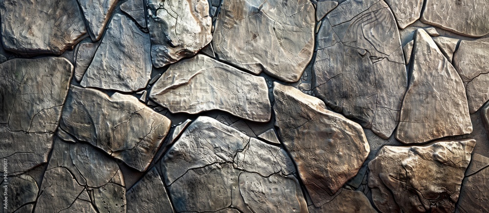 Poster Get a complimentary stone tile pattern background with ample copy space for product or ad design