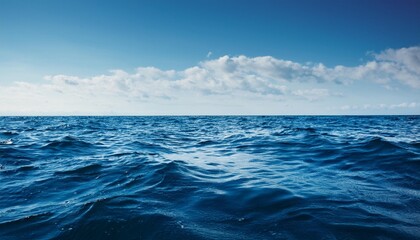 Obraz premium blue sea and sky sea surface