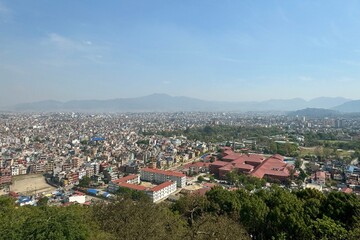 カトマンズのスワヤンブナートからの眺め