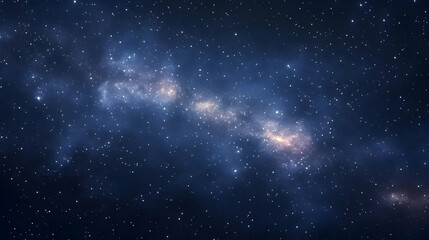 A breathtaking view of the night sky with a galaxy of stars and a faint Milky Way in the distance.