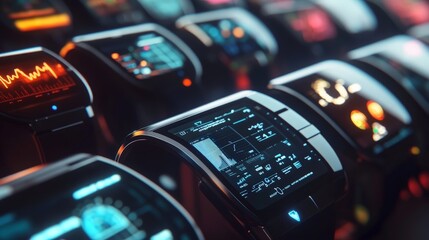 Obraz premium world where wearable technology seamlessly integrates with everyday life.