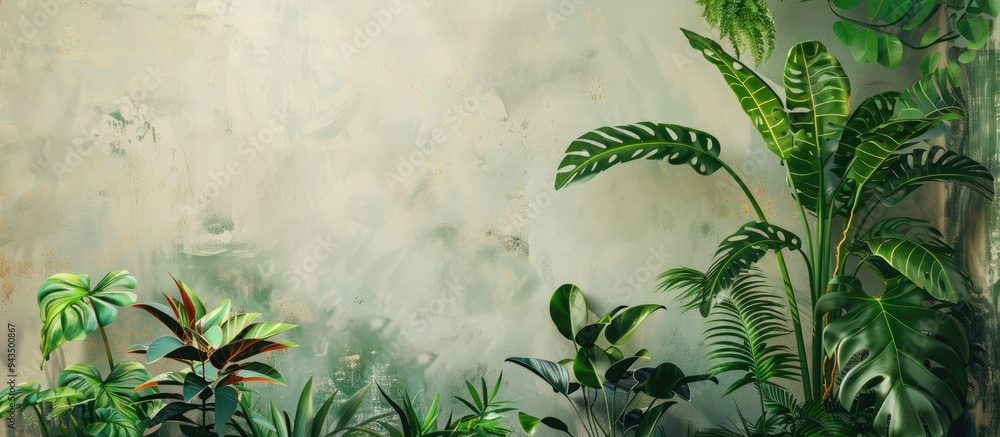Aufkleber green abstract background suitable for adding text or images with space for copy